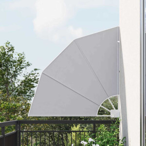 vidaXL Balkon Privacy Scherm 115 x 115 cm Polyester Grijs