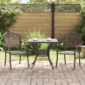 vidaXL Tuinset 3 pcs Brons Gegoten aluminium