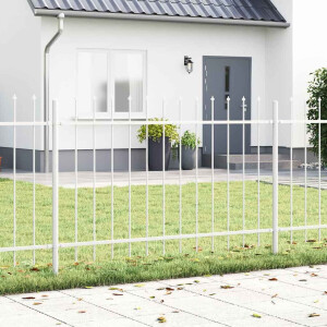 vidaXL Tuinhek Woerden Wit 1,7 x 1 m Poedercoating staal