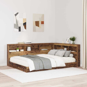 vidaXL Opberghoofdbord met plank Oud Hout 150 cm Bewerkt hout