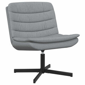 vidaXL Draaistoel Lichtgrijs 63 x 75 x 76 cm Stof