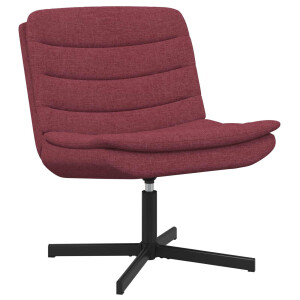 vidaXL Draaistoel Wijnrood 63 x 75 x 76 cm Stof
