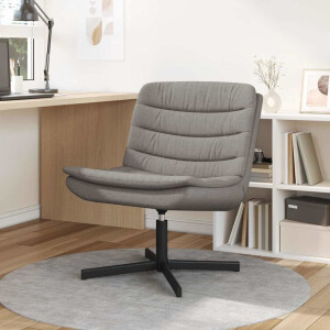 vidaXL Draaistoel Taupe 63 x 75 x 76 cm Stof