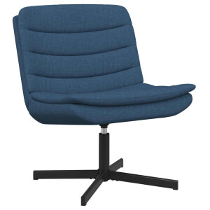 vidaXL Draaistoel Blauw 63 x 75 x 76 cm Stof