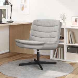 vidaXL Draaistoel Wolkengrijs 63 x 75 x 76 cm Stof