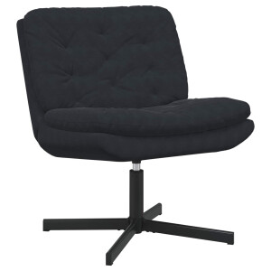 vidaXL Draaibare Relaxstoel Zwart 63 x 75 x 76 cm Fluweel