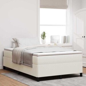 vidaXL Boxspringbed Crème 120 x 190 cm Fluweel