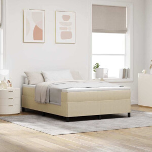 vidaXL Boxspringbed Grijs groen 160 x 200 cm Katoen Stof