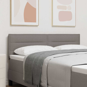 vidaXL Hoofdbord Taupe 144 cm Stof