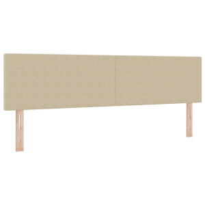 vidaXL Hoofdbord Lichtgroen Grijs 180 cm Katoen Stof