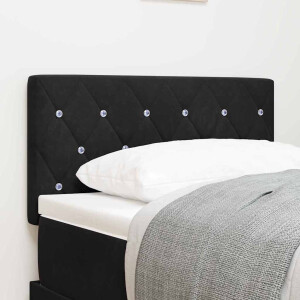 vidaXL Hoofdbord Zwart 80 cm Fluweel