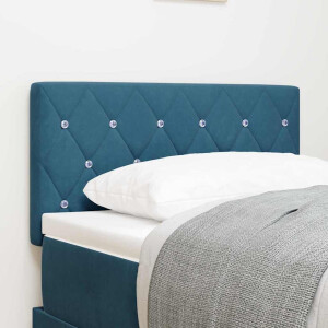 vidaXL Hoofdbord Donkerblauw 80 cm Fluweel