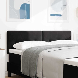 vidaXL Hoofdbord Zwart 160 cm Fluweel