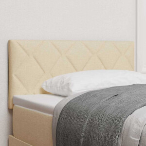 vidaXL Hoofdbord Crème 100 cm Stof