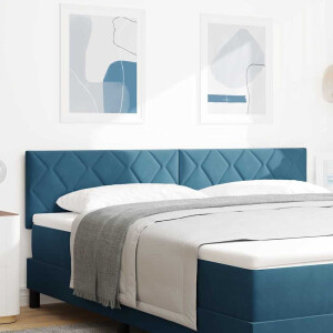 vidaXL Hoofdbord Donkerblauw 180 cm Fluweel