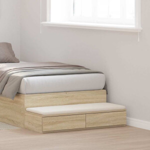 vidaXL Bedlades Sonoma Eiken 100 x 36,5 x 16,5 cm Bewerkt hout