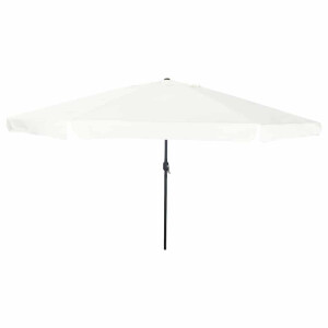 vidaXL Tuinparasol Zand 395 x 395 x 245 cm Polyester en staal