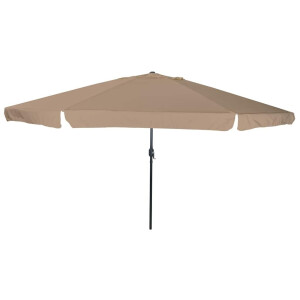 vidaXL Tuinparasol Taupe 395 x 395 x 245 cm Polyester en staal