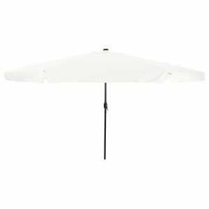 vidaXL Tuinparasol Zand en Antraciet 395 x 395 x 245 cm Polyester