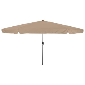 vidaXL Tuinparasol Taupe 395 x 395 x 245 cm Polyester