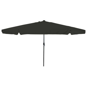vidaXL Tuinparasol Zwart 395 x 395 x 245 cm Polyester