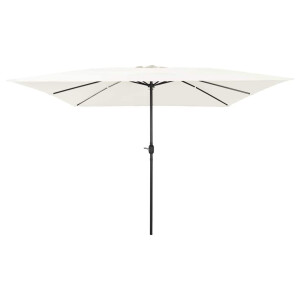 vidaXL Tuinparasol Zand 295 x 295 x 245 cm Polyester en staal