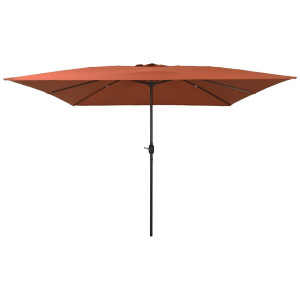 vidaXL Tuinparasol Terracotta 295 x 295 x 245 cm Polyester en staal