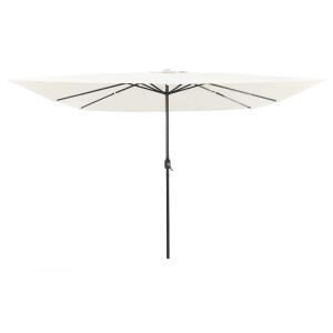 vidaXL Tuinparasol Zand 295 x 295 x 245 cm Polyester en staal