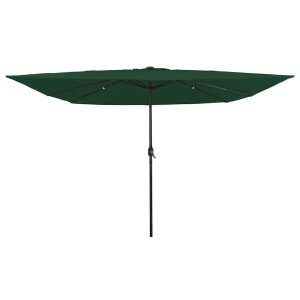 vidaXL Tuinparasol Groen 295 x 295 x 245 cm Polyester en staal