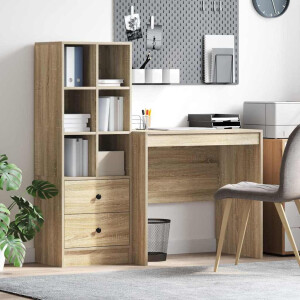 vidaXL Bureau met lade 2 pcs Sonoma Eiken
