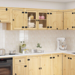 vidaXL Kast SKI HoningBruin 80 x 32 x 60 cm Massief grenenhout