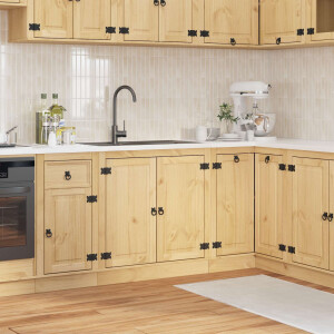 vidaXL Kast SKI HoningBruin 80 x 46 x 81 cm Massief grenenhout