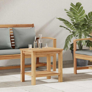 vidaXL Salontafel met opslag Bruin 50 x 35 x 45 cm Massief Teakhout
