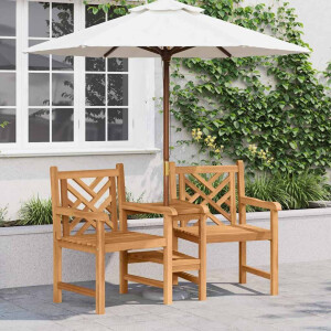 vidaXL Tuin Outdoor Stoelen 152 x 63 x 89 cm Massief Teakhout