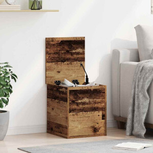 vidaXL Opslagdoos met opslag Oud Hout 40 x 42 x 46 cm Bewerkt hout