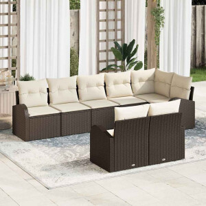 vidaXL Tuin Sofa Set 8 pcs poly rattan
