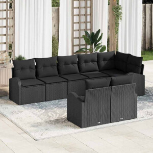 vidaXL Tuin Sofa Set 8 pcs poly rattan