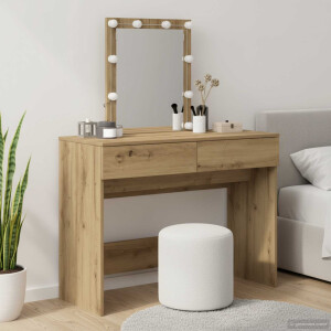 vidaXL Plafondtafel Artisan Eiken 100 x 40 x 130 cm Bewerkt hout