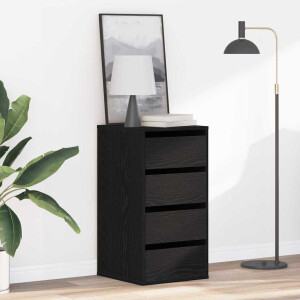 vidaXL Ladenkast met lade Zwart 40 x 41 x 76 cm Bewerkt hout