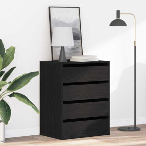 vidaXL Ladenkast met lade Zwart 60 x 41 x 76 cm Bewerkt hout