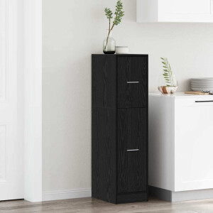 vidaXL Apothekerskast Zwart eiken 30 x 41 x 118 cm Bewerkt hout
