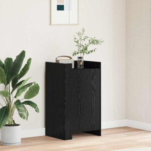 vidaXL Dressoir Zwart Eiken 45 x 35 x 75 cm