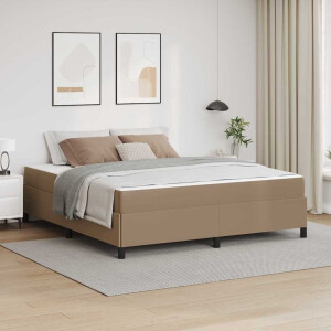 vidaXL Bedframe met matras Cappuccino 180 x 200 cm Stof