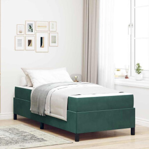 vidaXL Bedframe Anders Wit en lichtgrijs 80 x 200 cm Fluweel