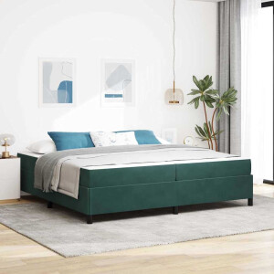 vidaXL Bedframe Anders Wit en lichtgrijs 200 x 200 cm Fluweel