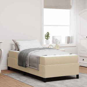 vidaXL Bedframe Anders Lichtgroen Grijs 90 x 200 cm Katoenen stof