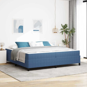 vidaXL Bedframe Anders Blauw 100 x 200 cm Katoenen stof