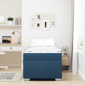 vidaXL Bedframe Anders Blauw 80 x 200 cm Stof