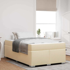 vidaXL Bedframe Anders Crème 120 x 200 cm Stof