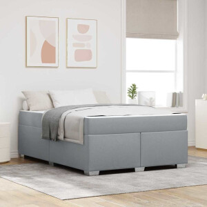 vidaXL Bedframe Anders Lichtgrijs 160 x 200 cm Stof